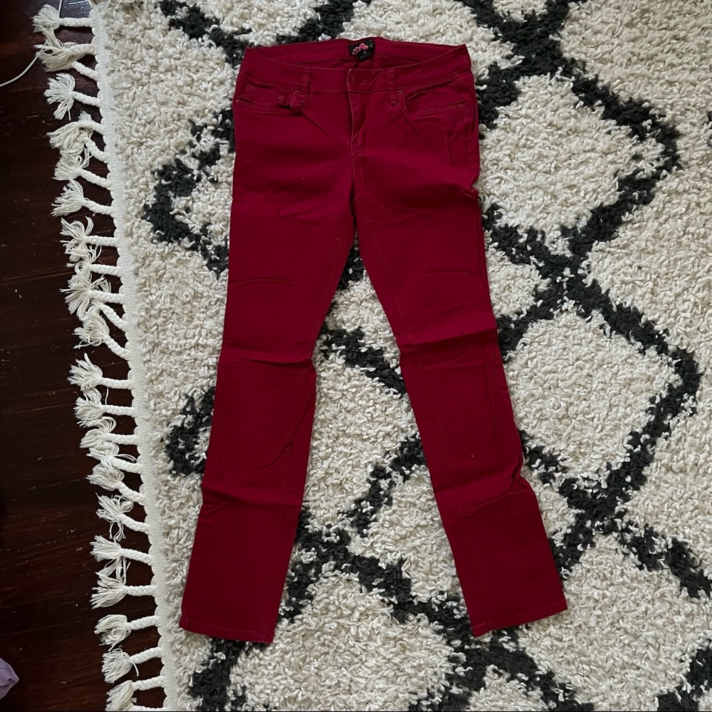 Red jeans
